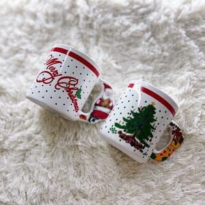 Vintage Holiday Coffee Mug Set